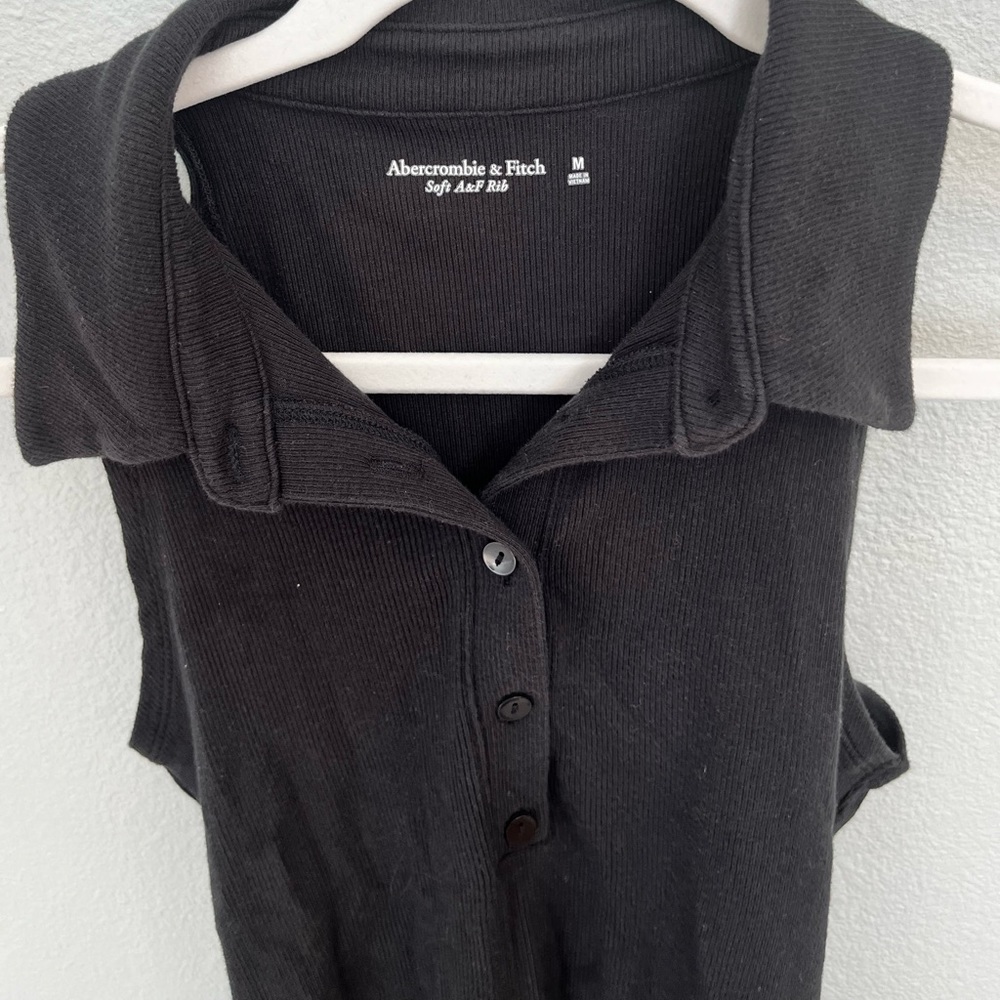 Abercrombie Button Down Collared Bodysuit - Picture 3 of 7